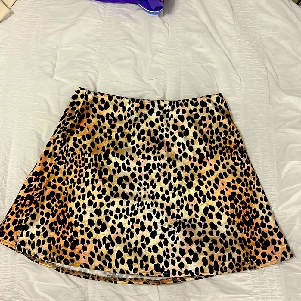 Princess Polly leopard skirt